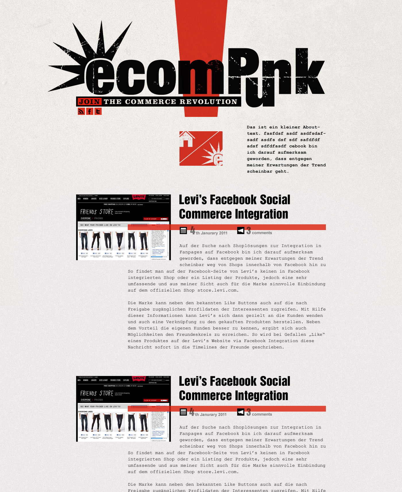 Levi's Facebook Social Commerce Integration